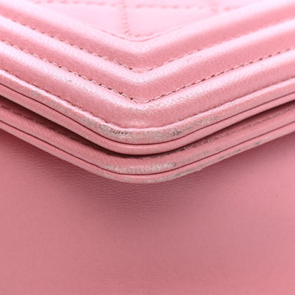 Chanel Lambskin Quilted New Medium Boy Flap Pink 10 of 14