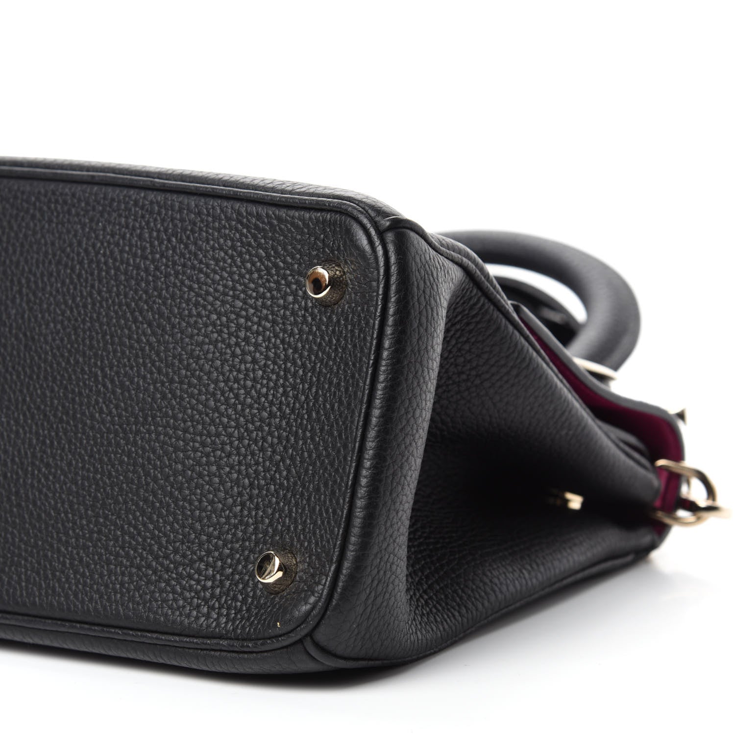 Christian Dior Bullcalf Small Be Dior Flap Black Fraise 7 of 9