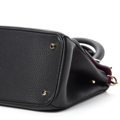 Christian Dior Bullcalf Small Be Dior Flap Black Fraise 7 of 9