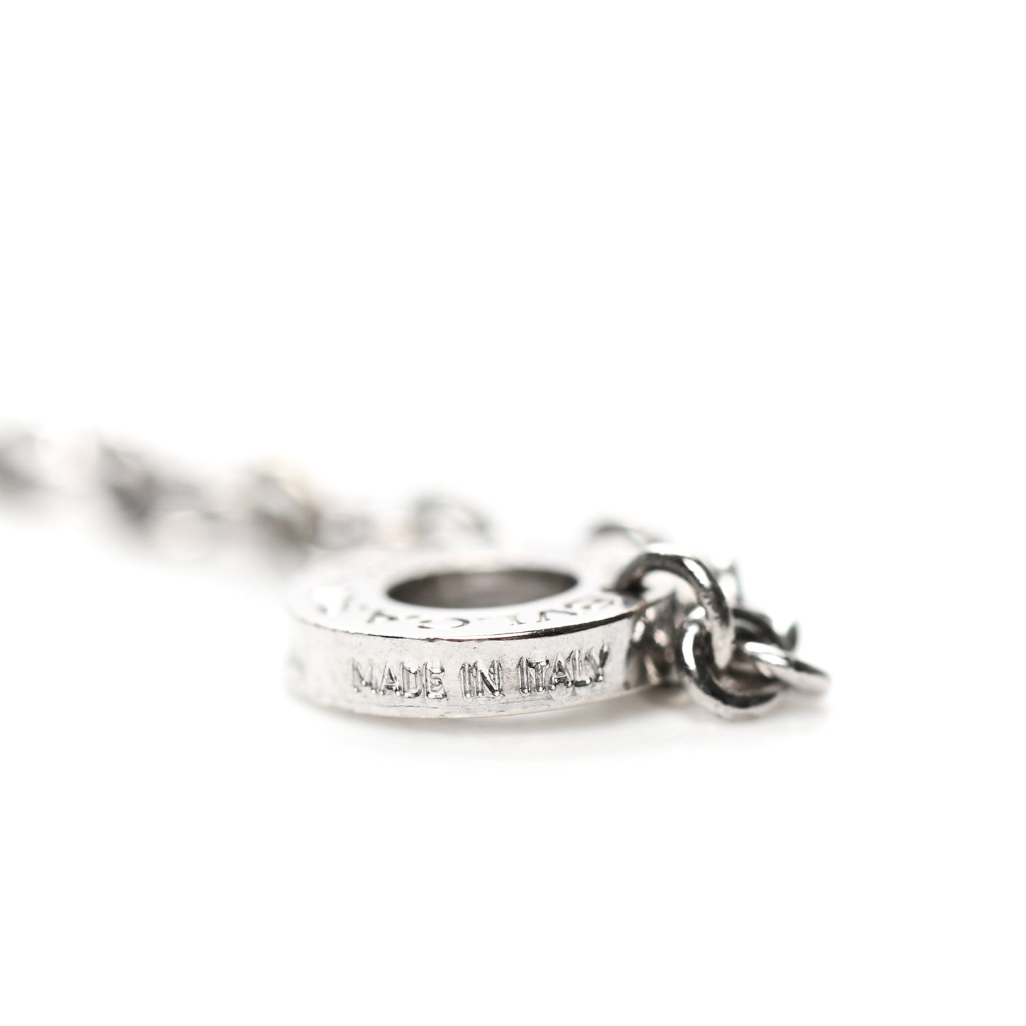 18K White Gold Diamond B.Zero1 Pendant Necklace
