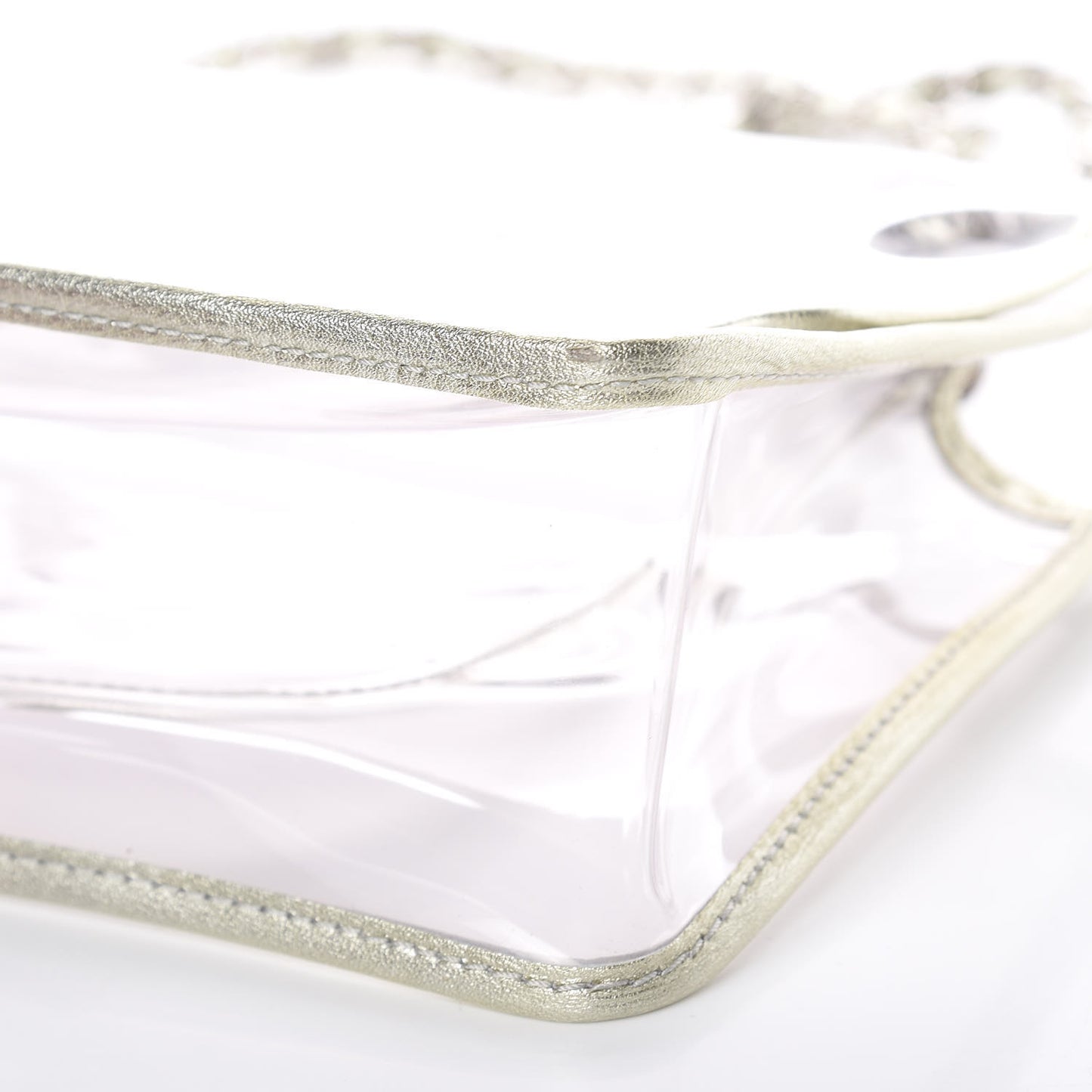 Lambskin Vinyl Large Naked Flap Silver