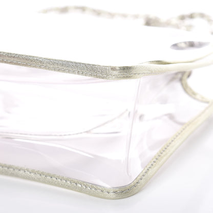Chanel Lambskin Vinyl Large Naked Flap Silver 9 of 9