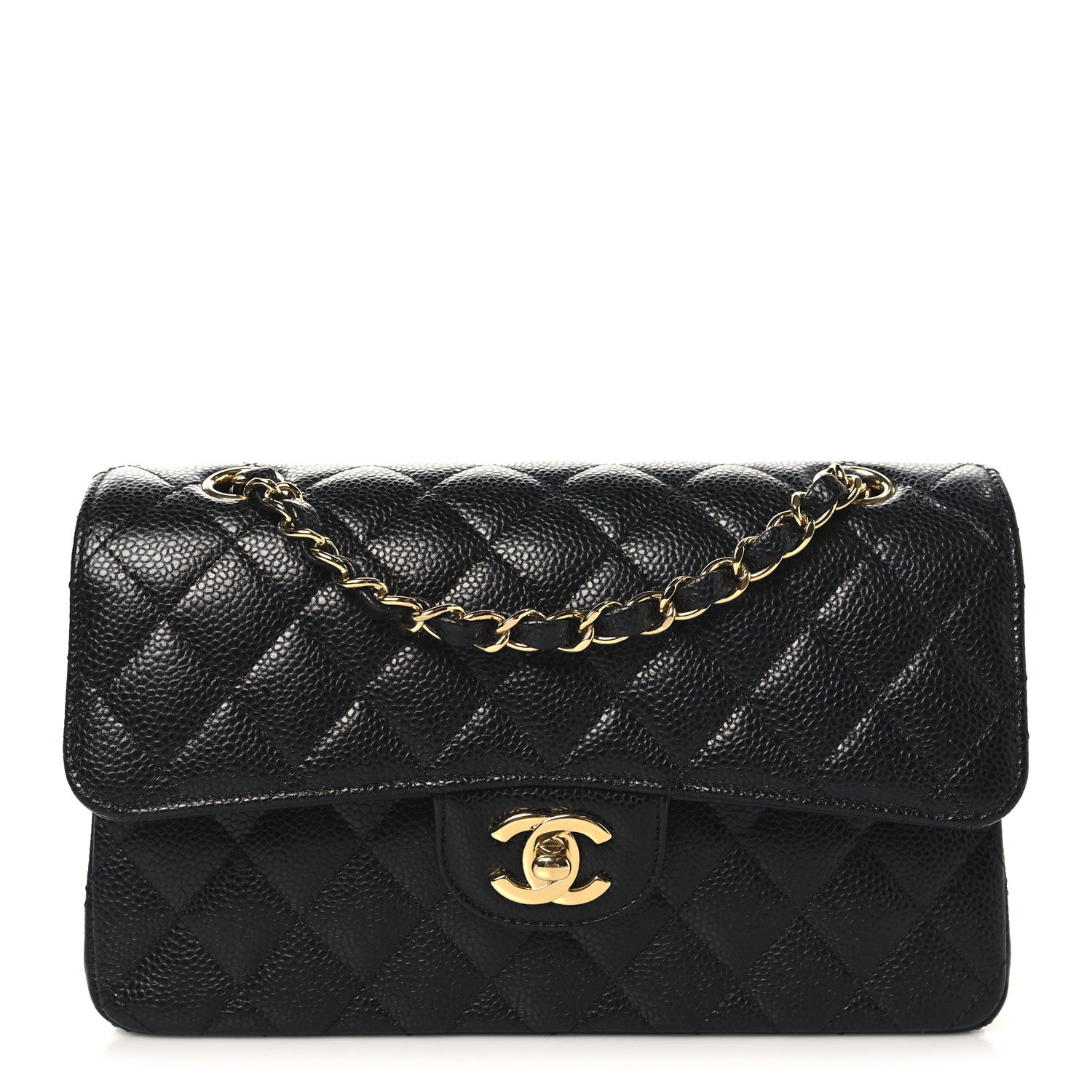 Chanel Caviar Quilted Small Double Flap Black 1 of 10