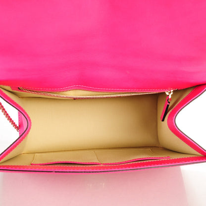 Valentino Garavani Vitello Large Glam Lock Rockstud Flap Pop Fuxia 5 of 7
