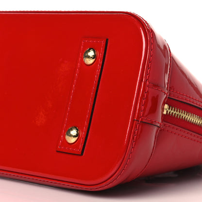 Louis Vuitton Vernis Alma BB Cherry 9 of 9