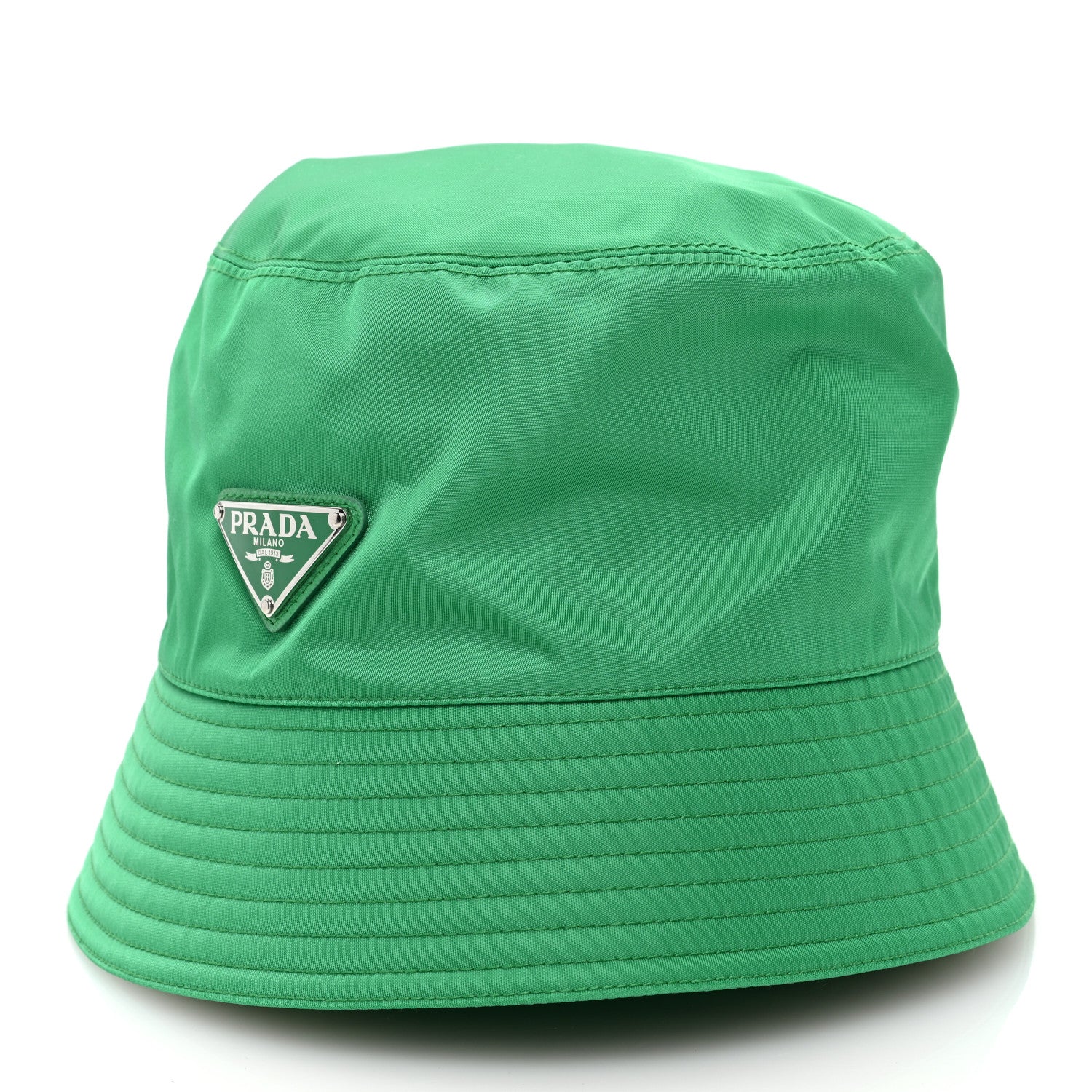 Prada Re-Nylon Triangle Womens Bucket Hat M Menta 1 of 8