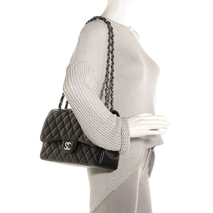 Chanel Caviar Quilted Jumbo Double Flap Black 2 of 10