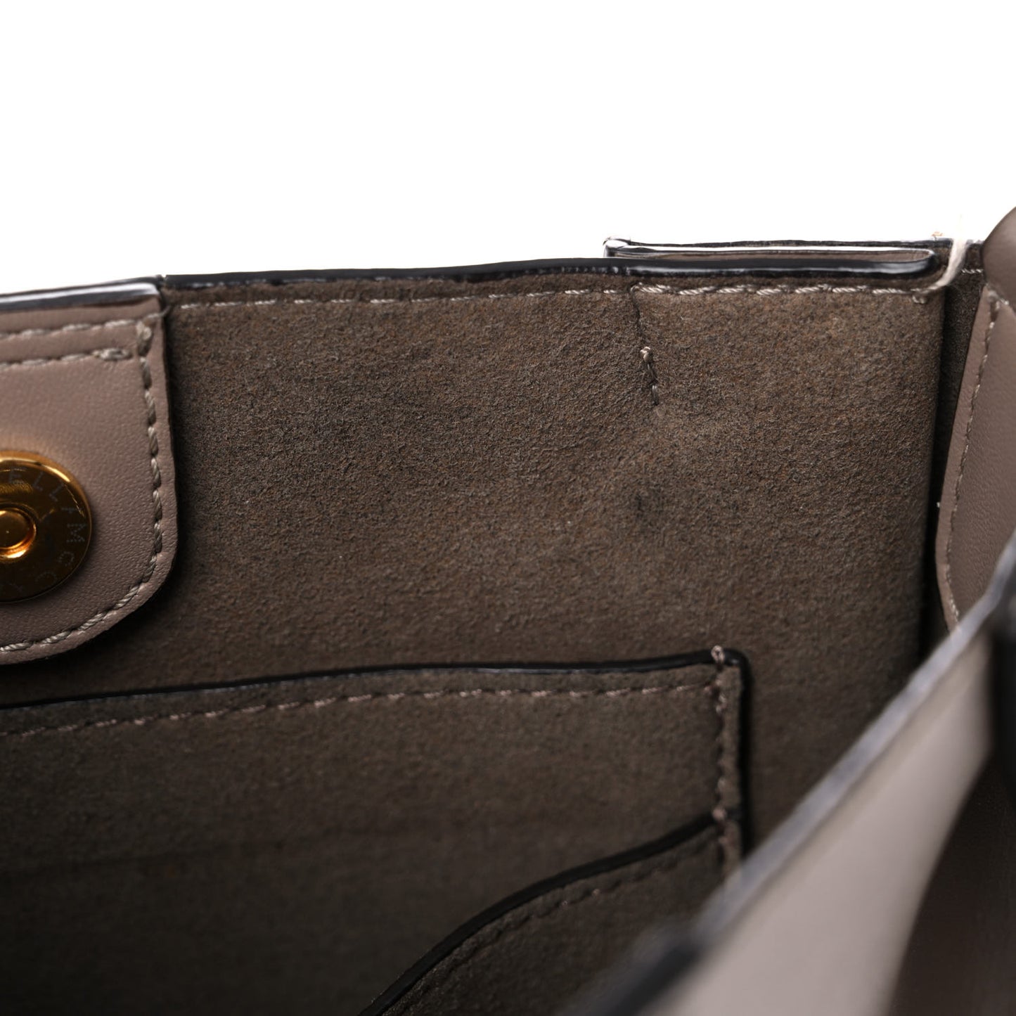 Eco Alter Nappa Perforated Logo Tiny Crossbody Dark Taupe