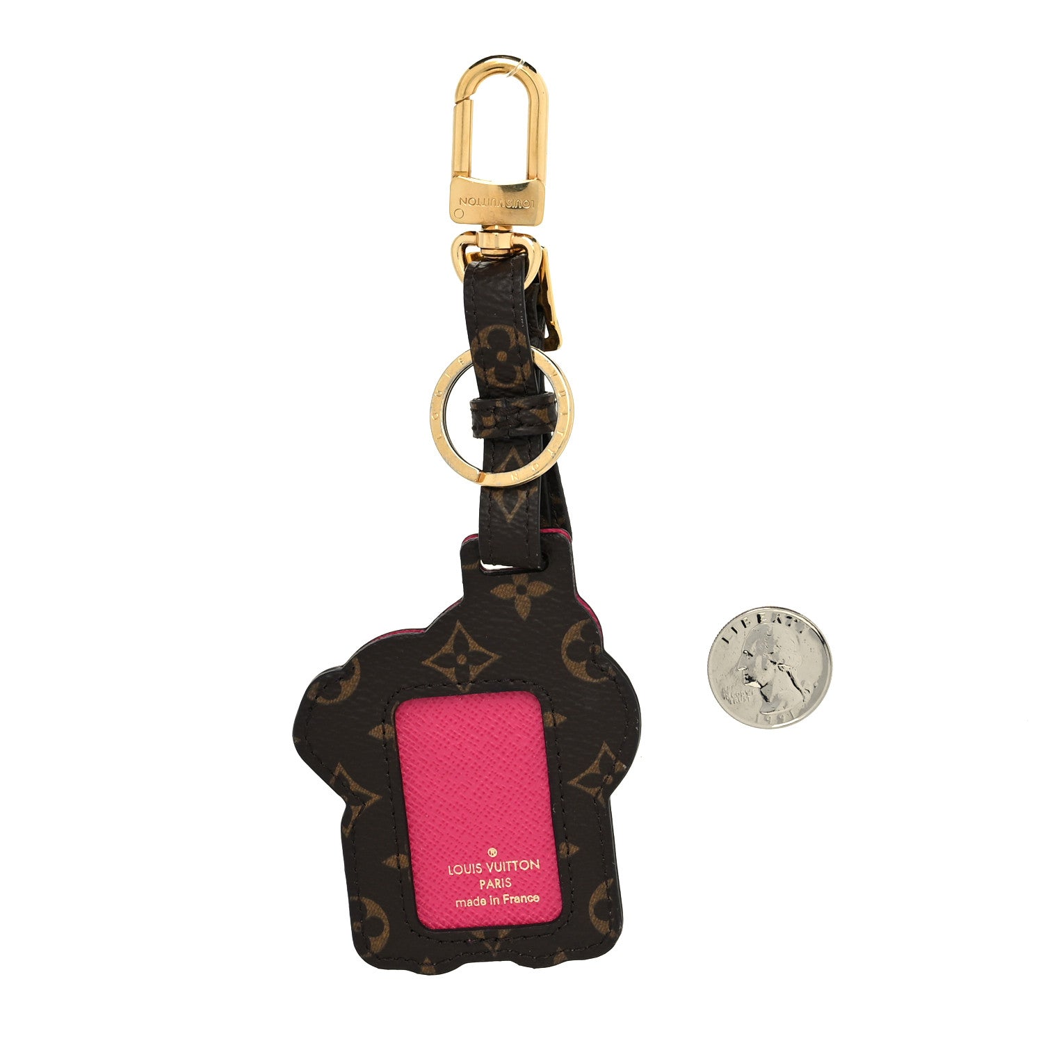 Louis Vuitton Monogram Calfskin Vivienne Funfair Bag Charm Key Holder 2 of 4