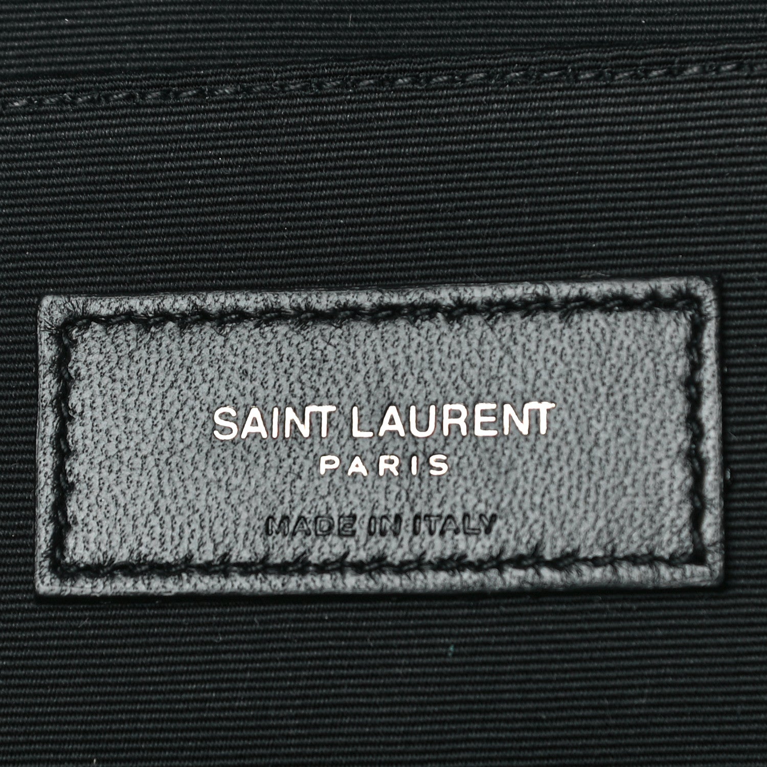 Saint Laurent Canvas Monogram Zipped Pouch Beige Black 6 of 9