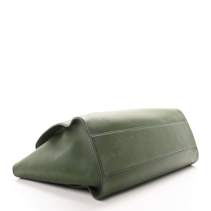 The Row Polished Saddle Calfskin Marlo Tote Bag Moss 4 of 9