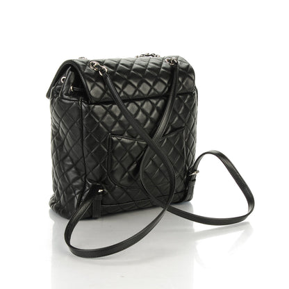 Chanel Lambskin Quilted Large Urban Spirit Backpack Black 3 of 7