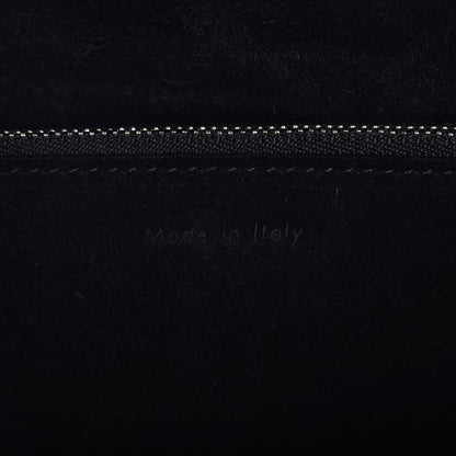 Celine Lambskin Medium Knotted Bag Black 6 of 7