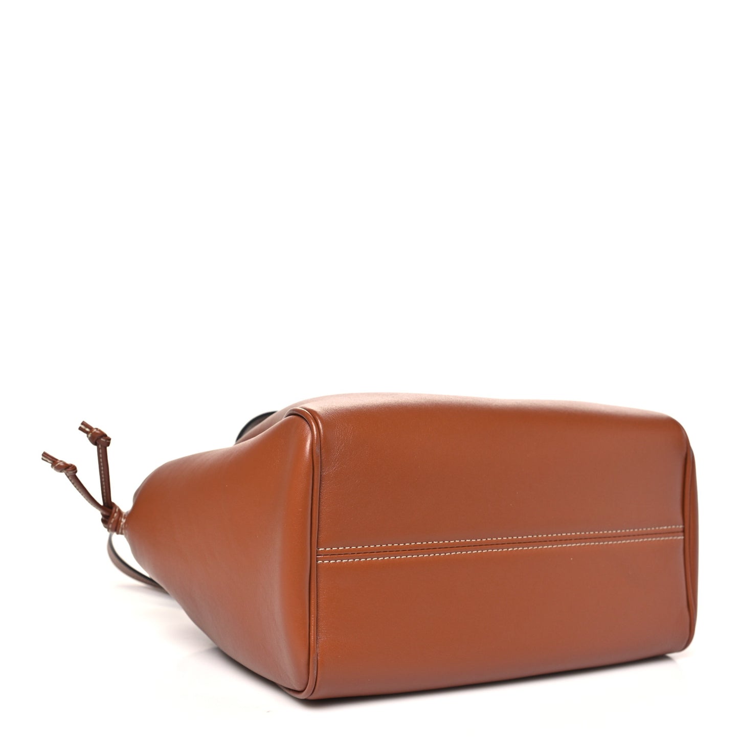 Smooth Calfskin Cuir Small Triomphe Cabas Drawstring Tan