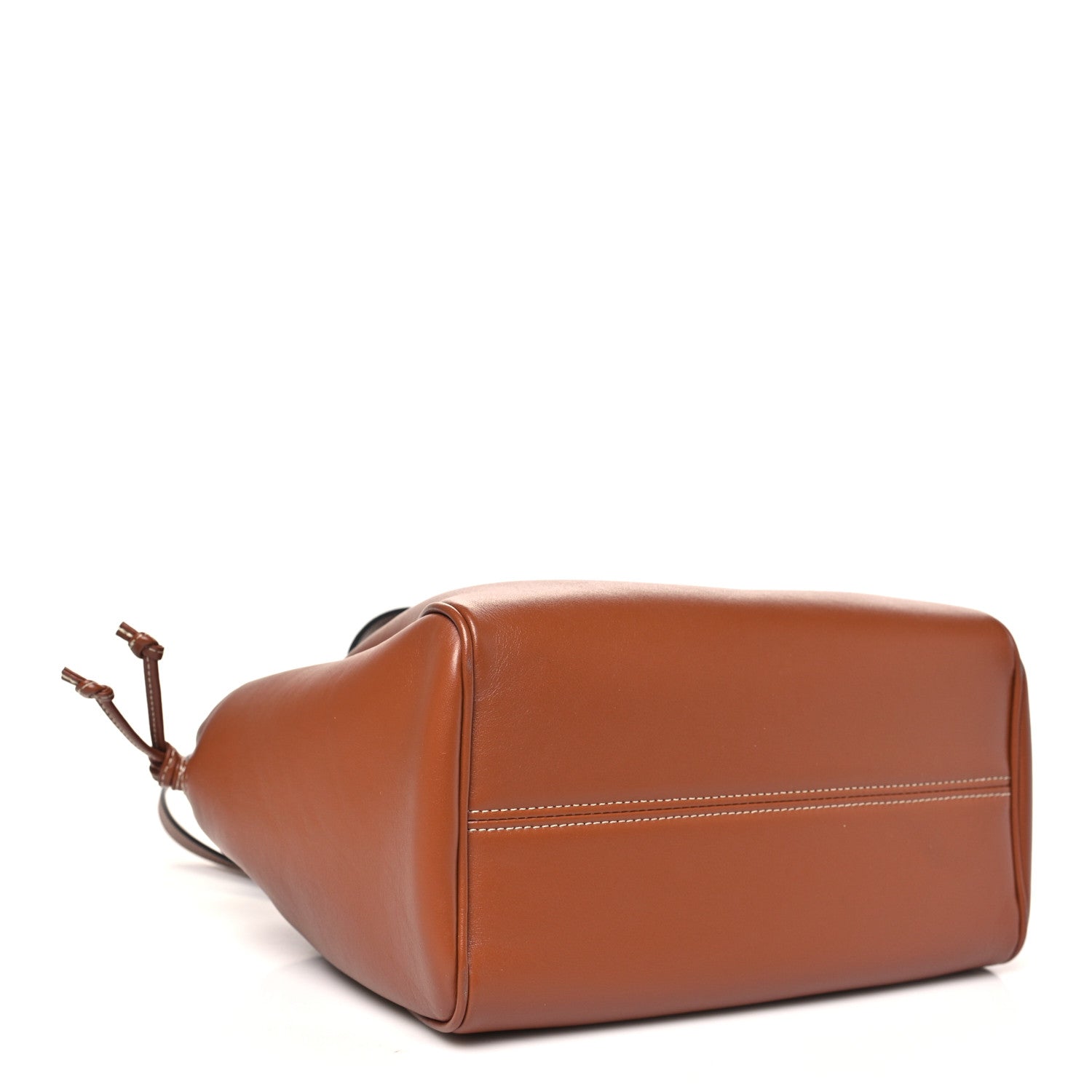 Celine Smooth Calfskin Cuir Small Triomphe Cabas Drawstring Tan 4 of 9