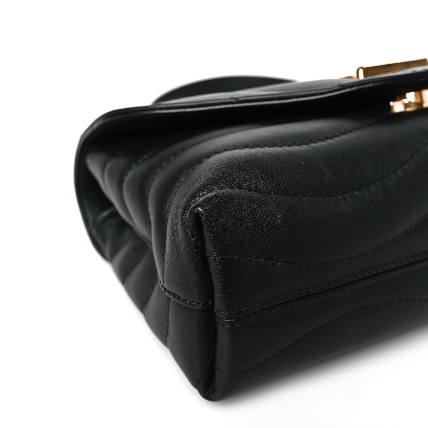 Louis Vuitton Calfskin LV New Wave Chain Bag Black 7 of 8