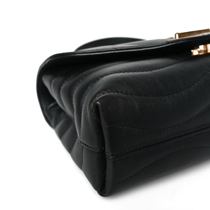 Louis Vuitton Calfskin LV New Wave Chain Bag Black 7 of 8
