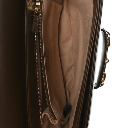 Gucci GG Supreme Monogram Horsebit 1955 Shoulder Bag Beige Brown Sugar 9 of 21