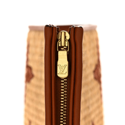 Louis Vuitton Raffia Monogram Giant Toiletry Pouch 26 Tan 9 of 9