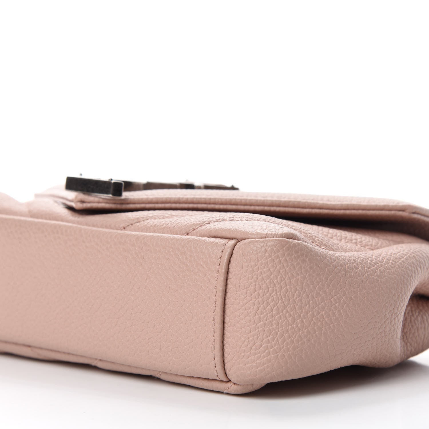 Saint Laurent Sheepskin Matelasse Monogram Classic Baby Chain Pale Pink Bag 7 of 13
