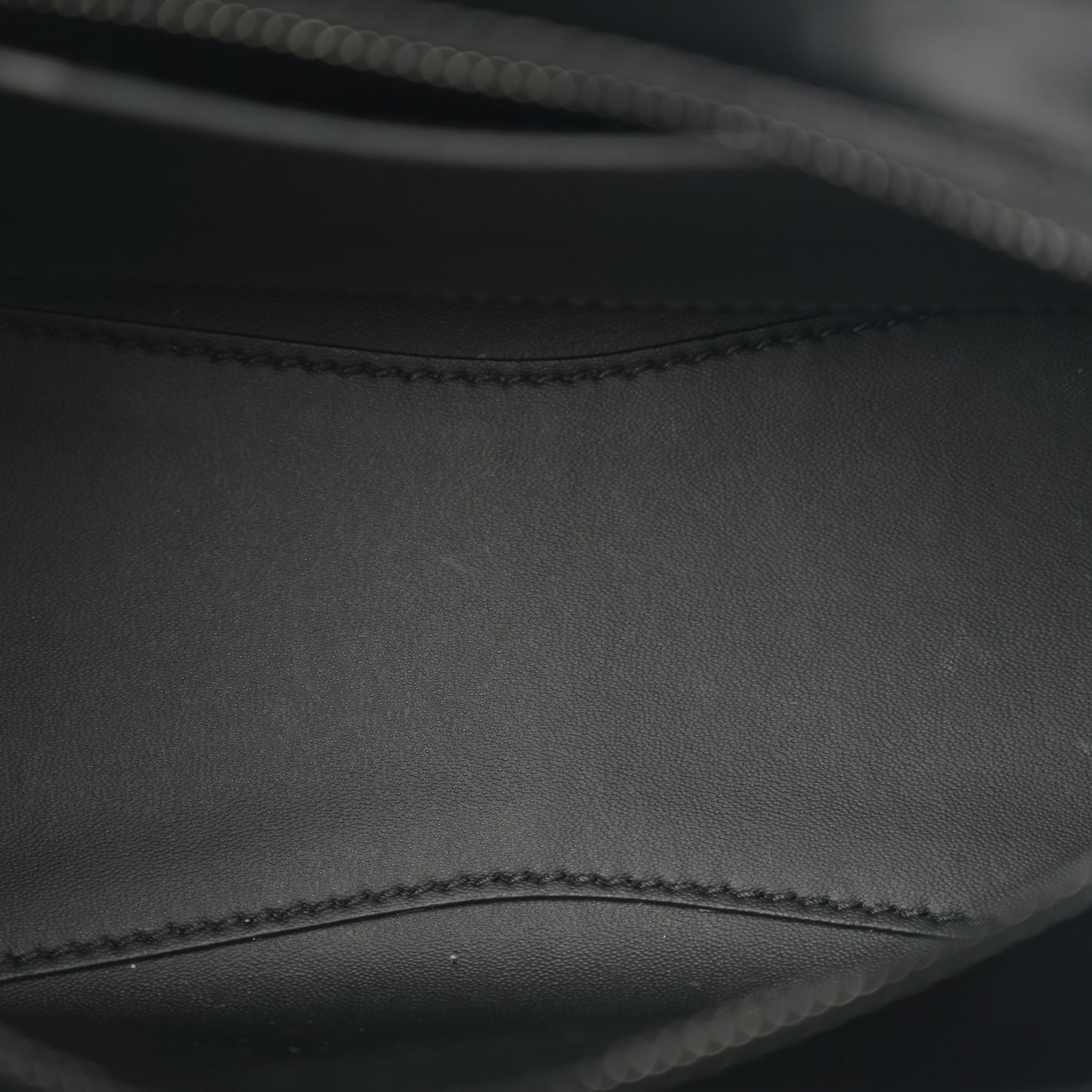 Semi Shiny Calfskin Crocodile Embossed Neo Classic Black Hardware Mini City Black