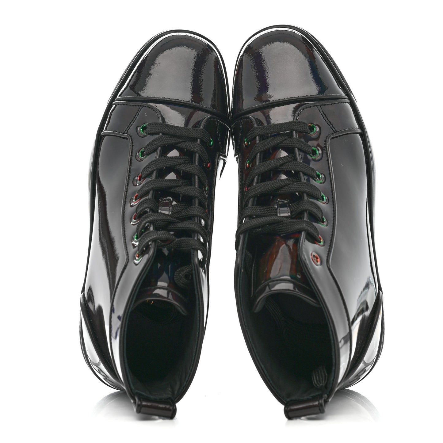 Patent Psychic Mens Louis Orlato Flat Sneakers 39 Black