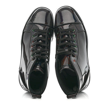 Christian Louboutin Patent Psychic Mens Louis Orlato Flat Sneakers 39 Black 2 of 10