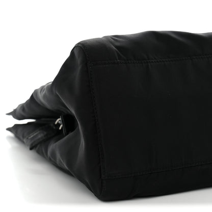 Prada Tessuto Nylon Acciaio Chain Shoulder Bag Black 9 of 12
