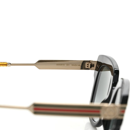 Gucci Acetate Square Frame Web Sunglasses GG0281SA Black 7 of 8