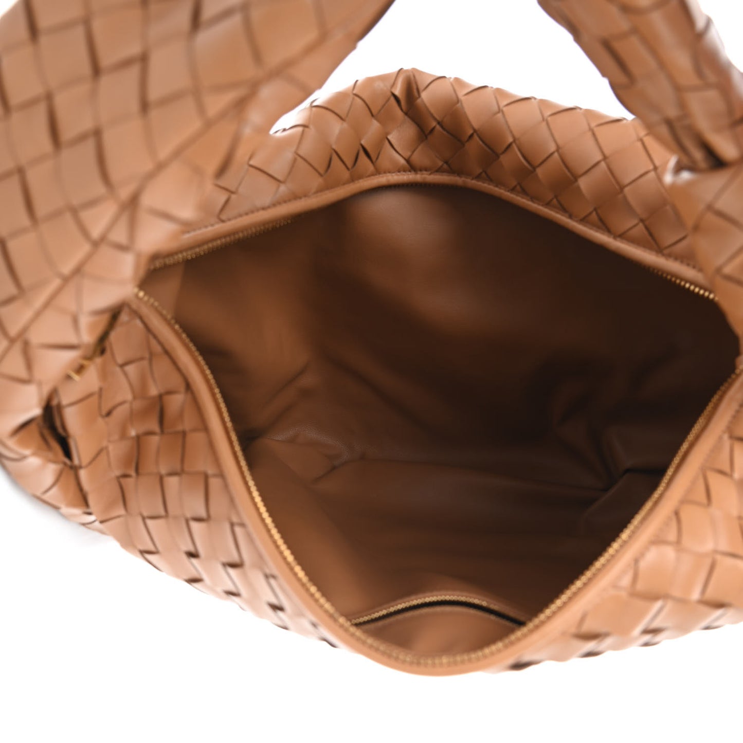 Nappa Intrecciato Medium Jodie Caramel
