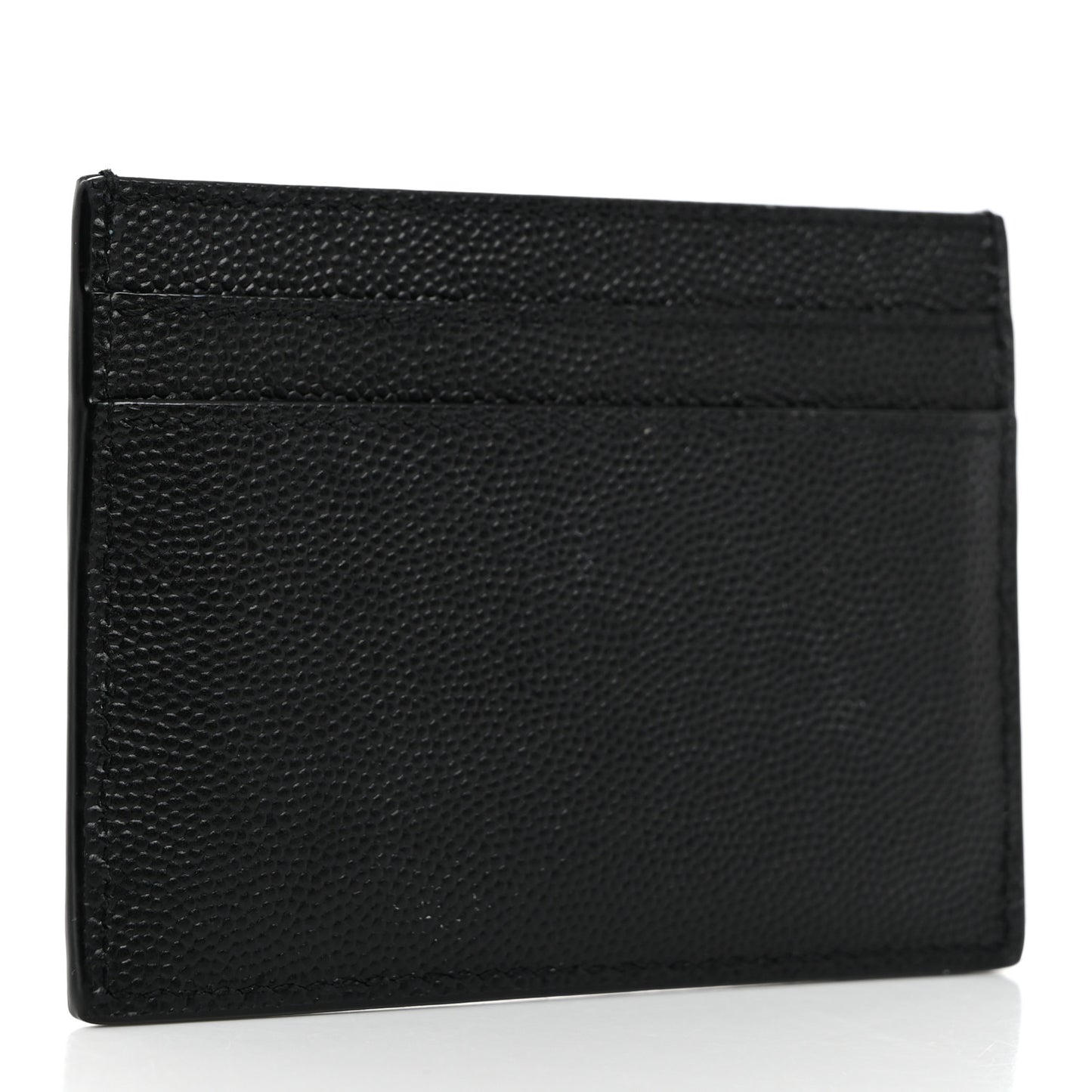 Grain De Poudre Monogram Credit Card Case Black