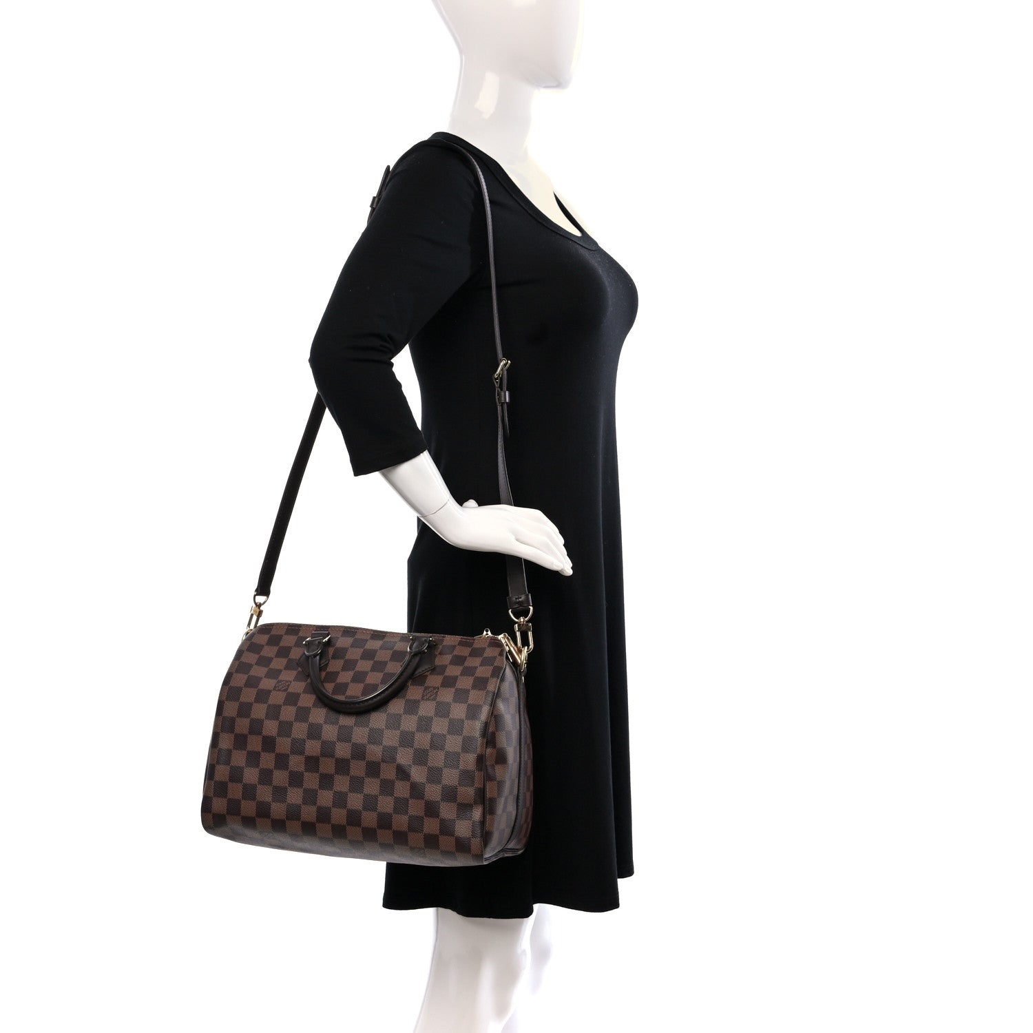 Louis Vuitton Damier Ebene Speedy Bandouliere 30 2 of 8