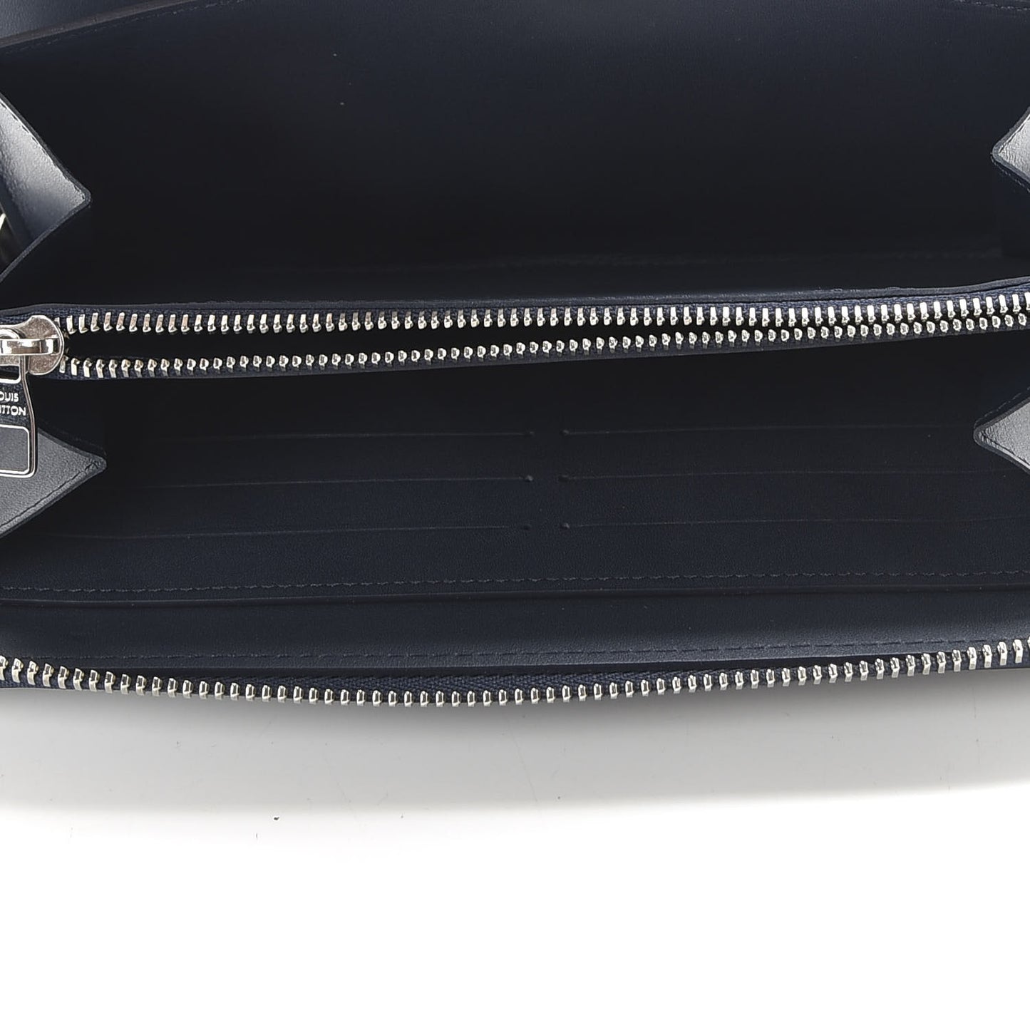 Cuir Ombre Zippy Organizer Wallet Navy
