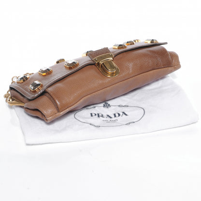 Prada Cervo Pietre Jeweled Shoulder Bag Cammello Sfumata 4 of 11