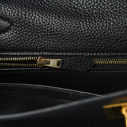Hermes Togo Kelly Retourne 32 Black 14 of 15