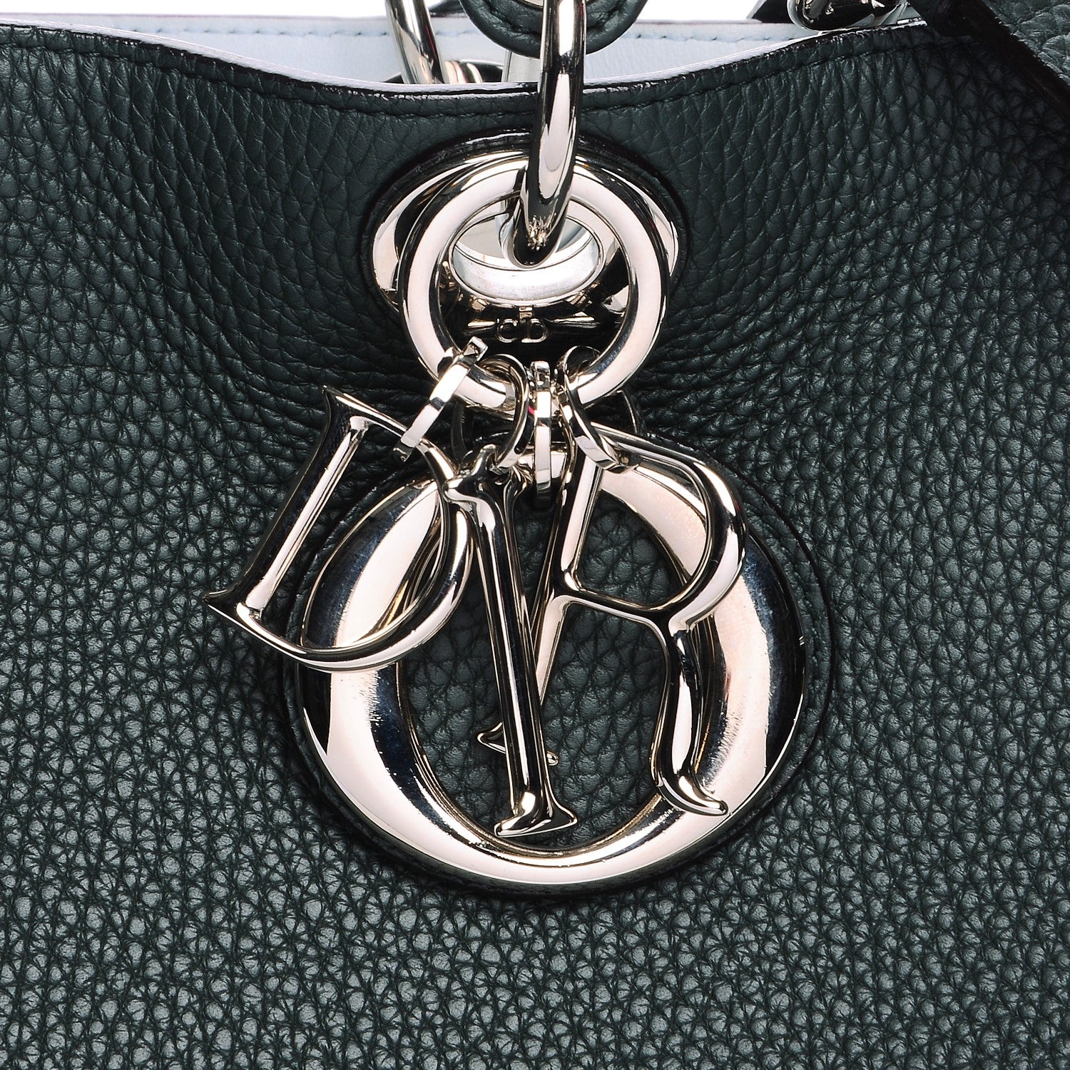 Christian Dior Bullcalf Medium Diorissimo Tote Dark Green 11 of 14