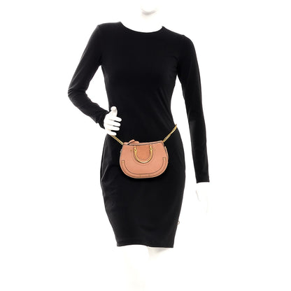 Chloe Calfskin Suede Mini Pixie Signature Belt Bag Nougat 2 of 9