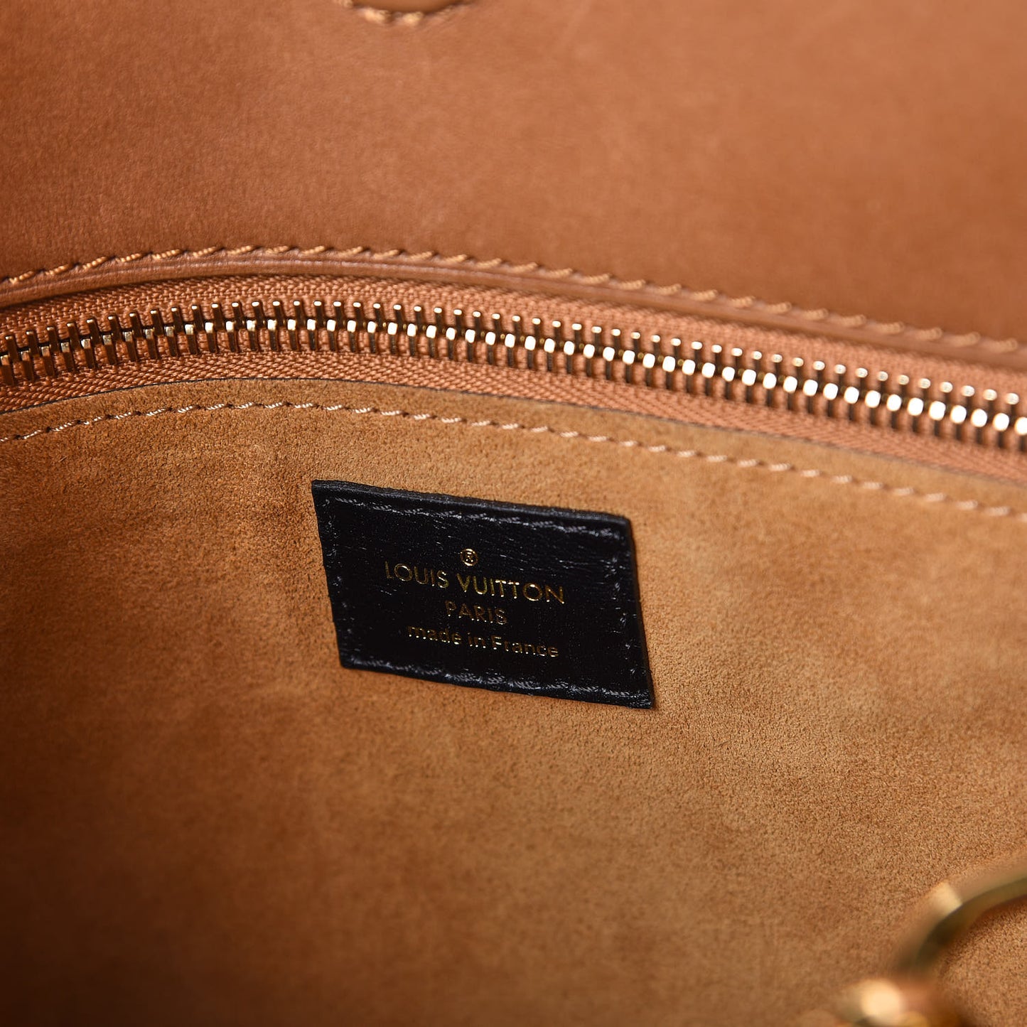 Monogram Cuir Orfevre Tote W PM Noisette