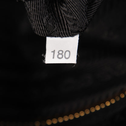 Prada Nylon Chevron Quilted Dome Satchel Black 7 of 8
