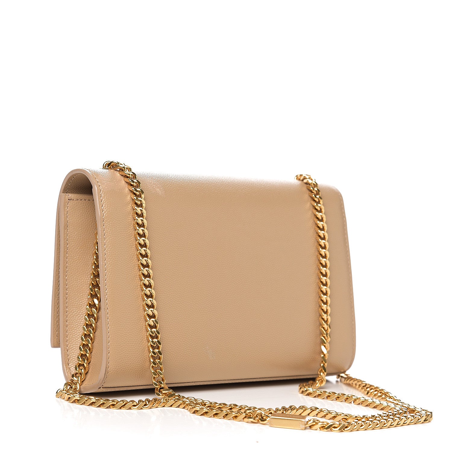 Saint Laurent Grain De Poudre Small Monogram Kate Satchel Nude Powder 2 of 11