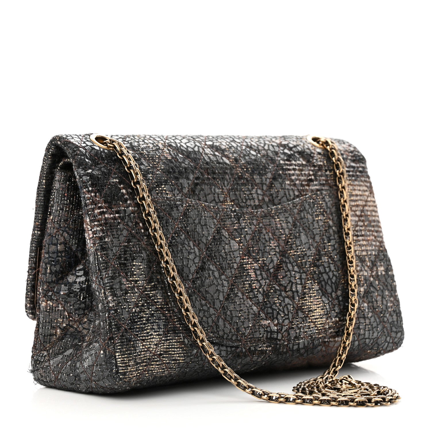 Chanel Metallic Glazed Tweed Quilted 2.55 Paris Shanghai Reissue 226 Flap Multicolor 3 of 16