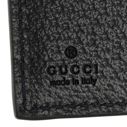 Gucci GG Supreme Monogram Textured Dollar Calfskin Web Ophidia Card Case Beige Blue 6 of 9