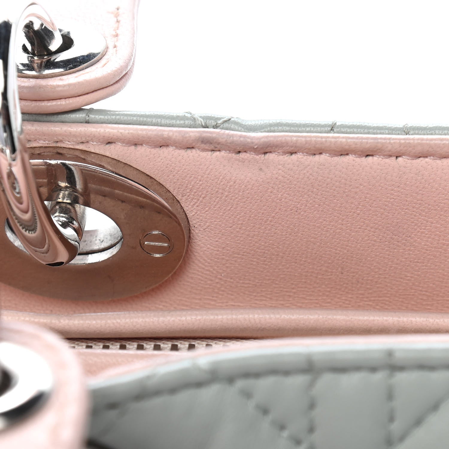 Christian Dior Lambskin Cannage Medium Tri-Color Lady Dior Multicolor 13 of 14