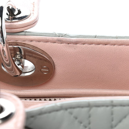 Christian Dior Lambskin Cannage Medium Tri-Color Lady Dior Multicolor 13 of 14