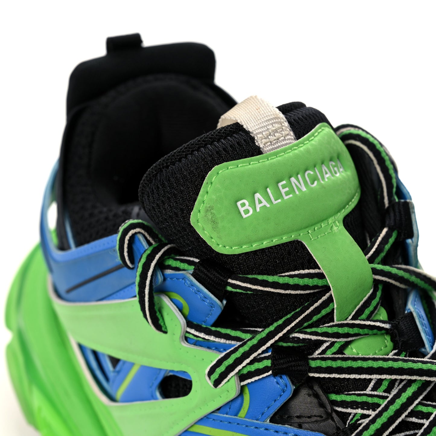 Mesh Nylon Metallic Fabric Womens Track Sneakers 39 Blue Green