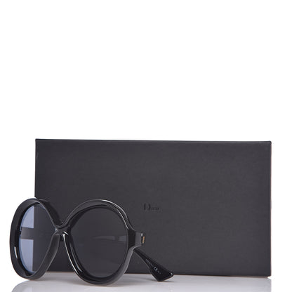 Christian Dior Acetate Bianca Sunglasses Black 9 of 9