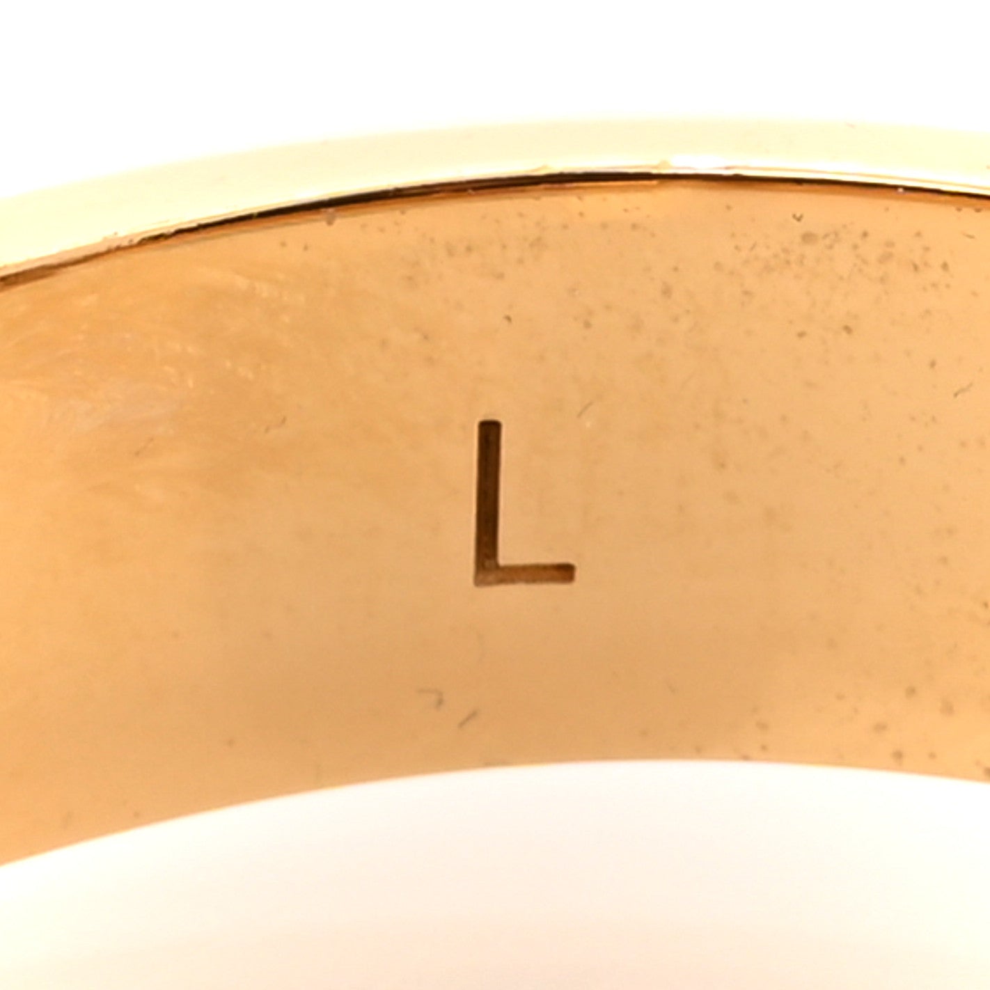 Brass Enamel FF Bracelet L Gold Black Red