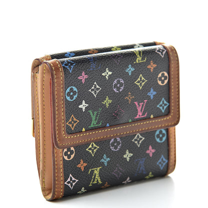 Louis Vuitton Monogram Multicolor Porte-Monnaie Billets Wallet Black 3 of 16