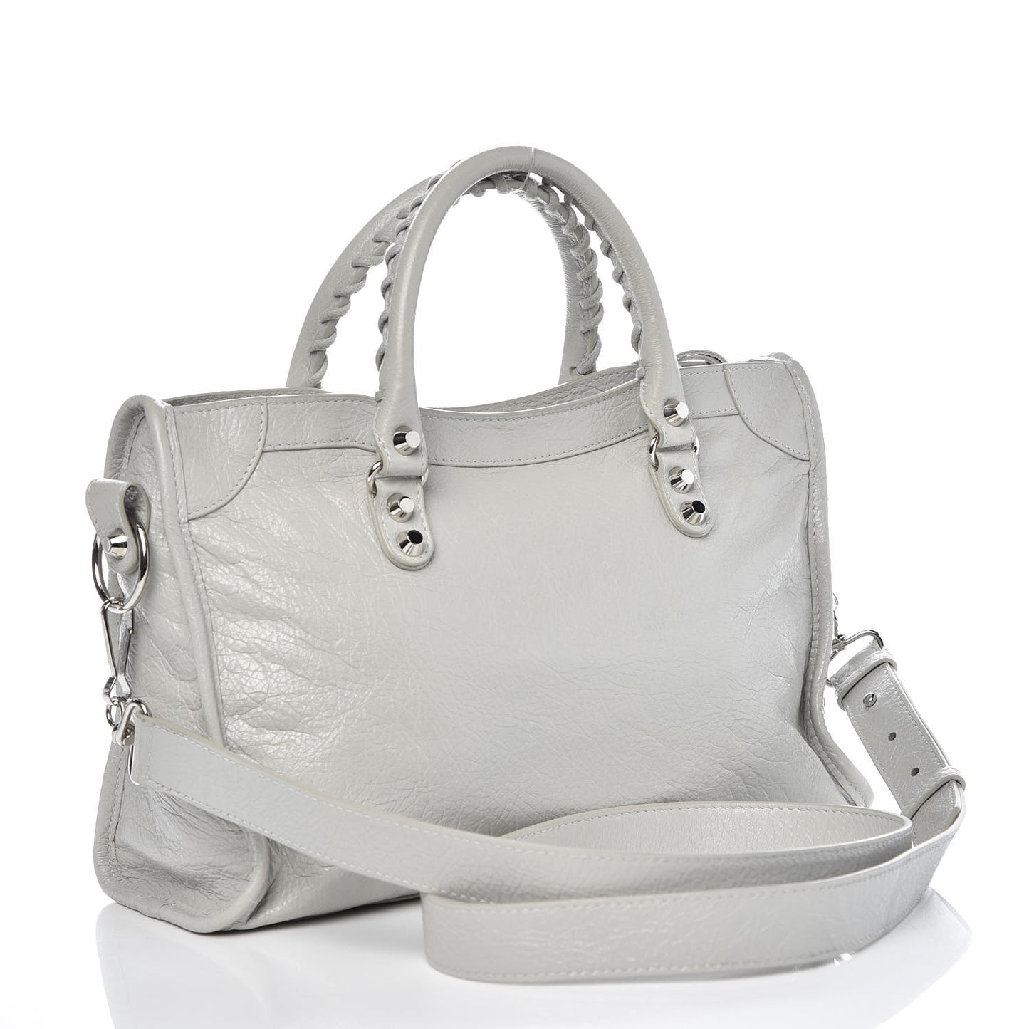 Agneau Classic Silver Hardware S City Gris Nuage