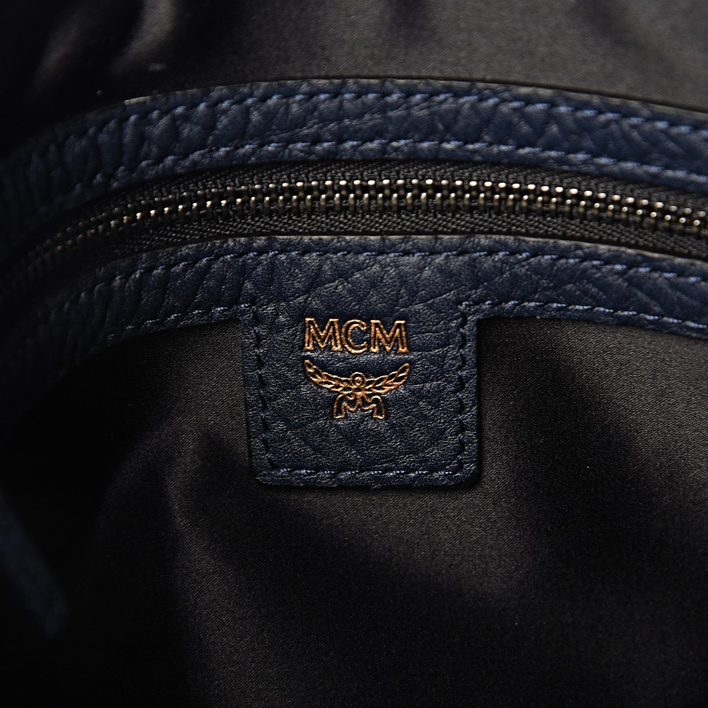 Calfskin Studded Medium Crossbody Blue
